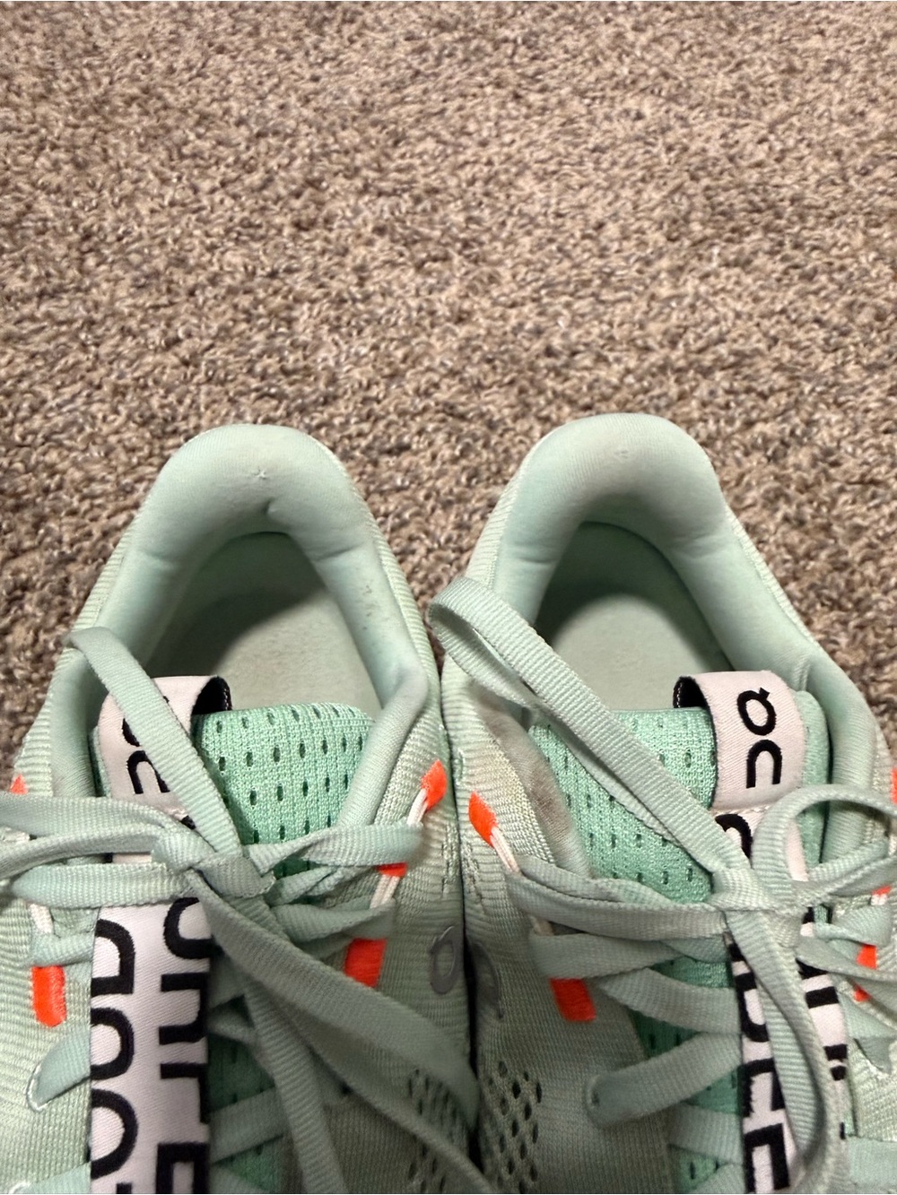 On Running Women’s Mint and Orange Cloudtec Trainer - Picture 6 of 8